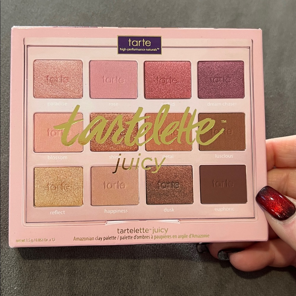 Tarte Tartelette Juicy Palette with Pink and Brown Hues NIB